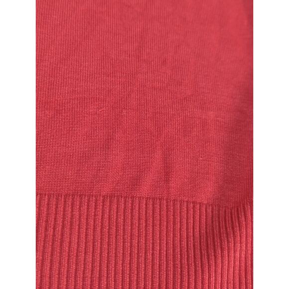 INC Petite Womens M Silk Blend Cardigan Sweater Coral Rhinestone Buttons - Picture 13 of 15